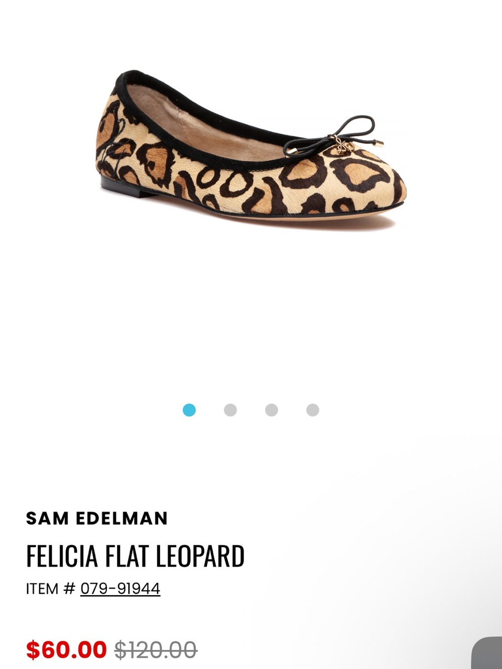 Sam Edelman Felicia Leopard Ballet Flat - Leopard 8.5